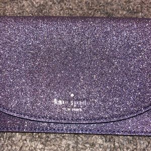 Kate spade glittery wristlet